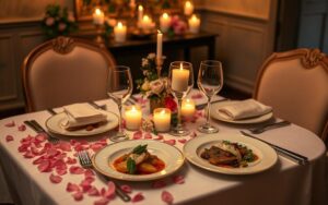 romantyczny posiłek